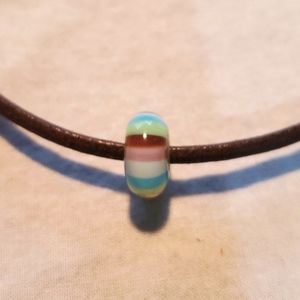 Trollbeads Authentic stripped glass charm